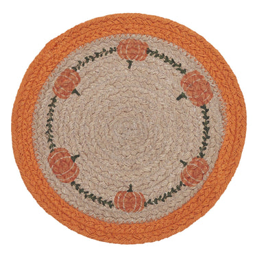 Harvest Blessings Natural Stencil Pumpkin Trivet 8 - The Fox Decor